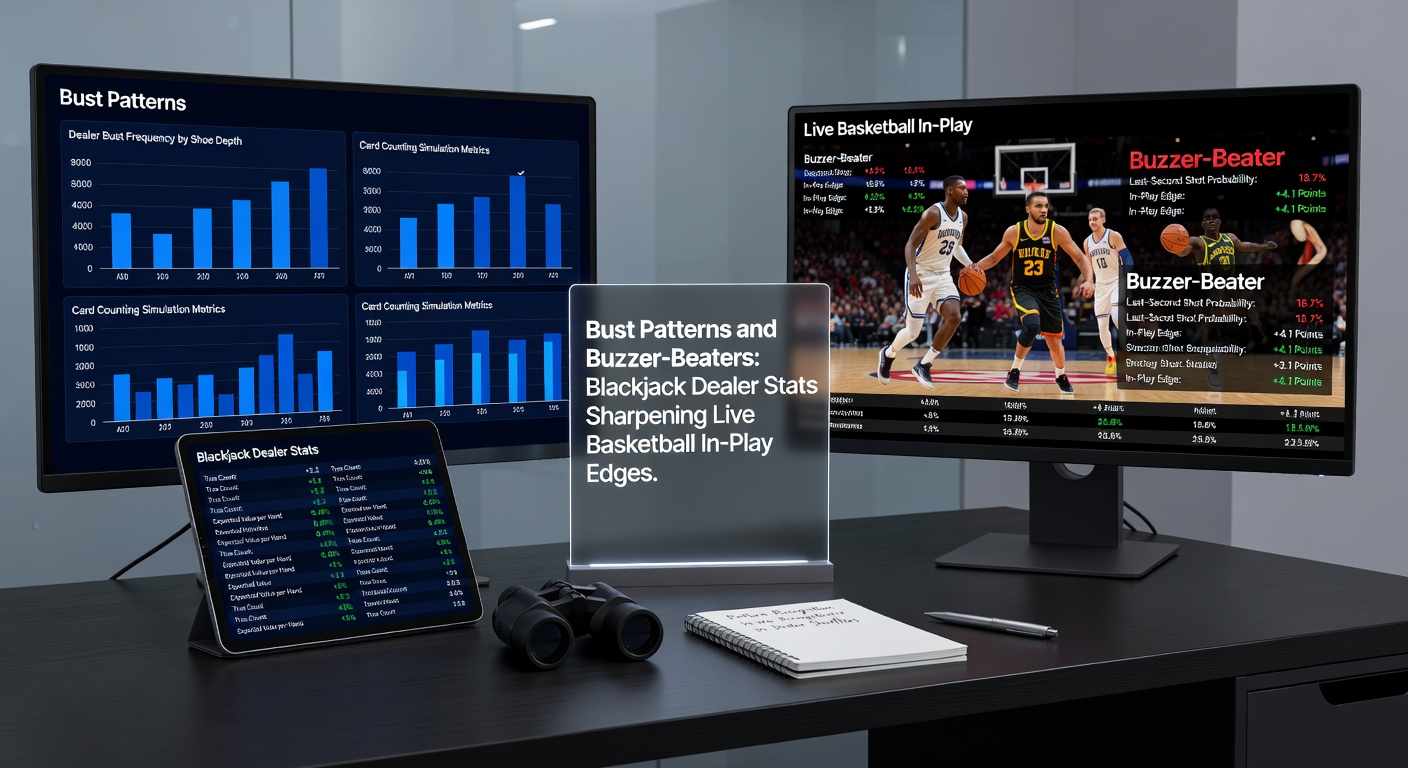 Intense NBA buzzer-beater scene with crowd erupting, player mid-air for game-winning shot
