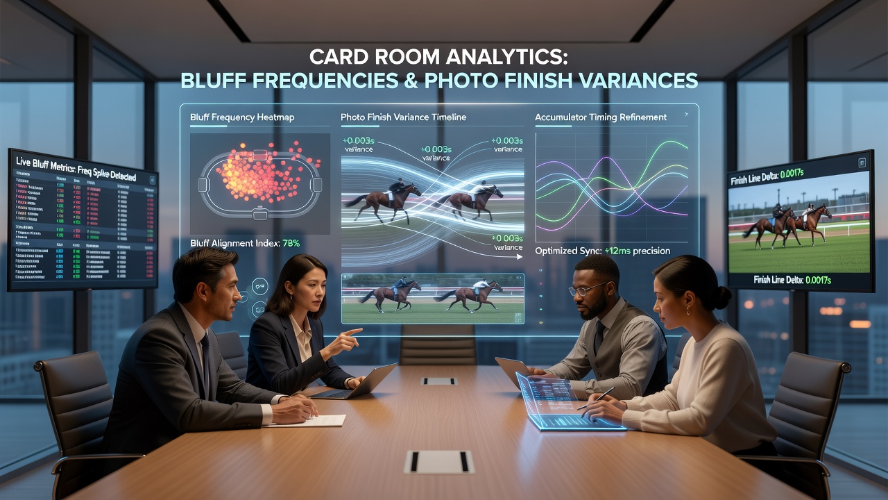 Split-screen visualization of international soccer accumulator models synchronized with poker and racing statistical overlays