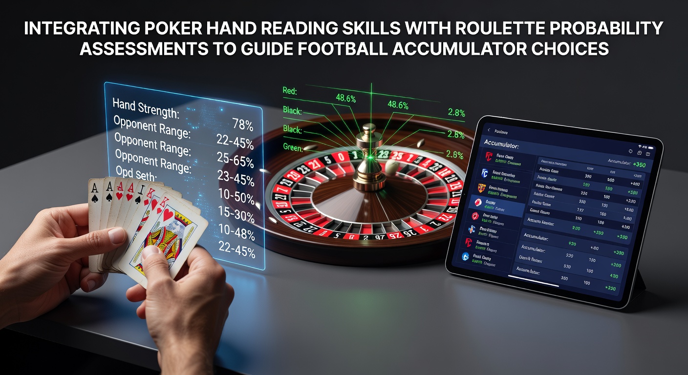 Analytical tools and probability charts used in poker hand reading and roulette assessments for football betting strategies