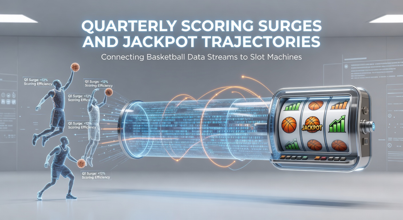 Data visualization dashboard overlaying basketball play-by-play timelines with slot machine payout probability curves and jackpot accumulation graphs