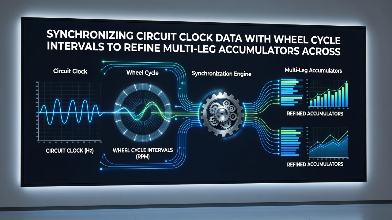 Illustration of multi-leg accumulator adjustments using integrated circuit clock and roulette wheel timing data in regulated markets
